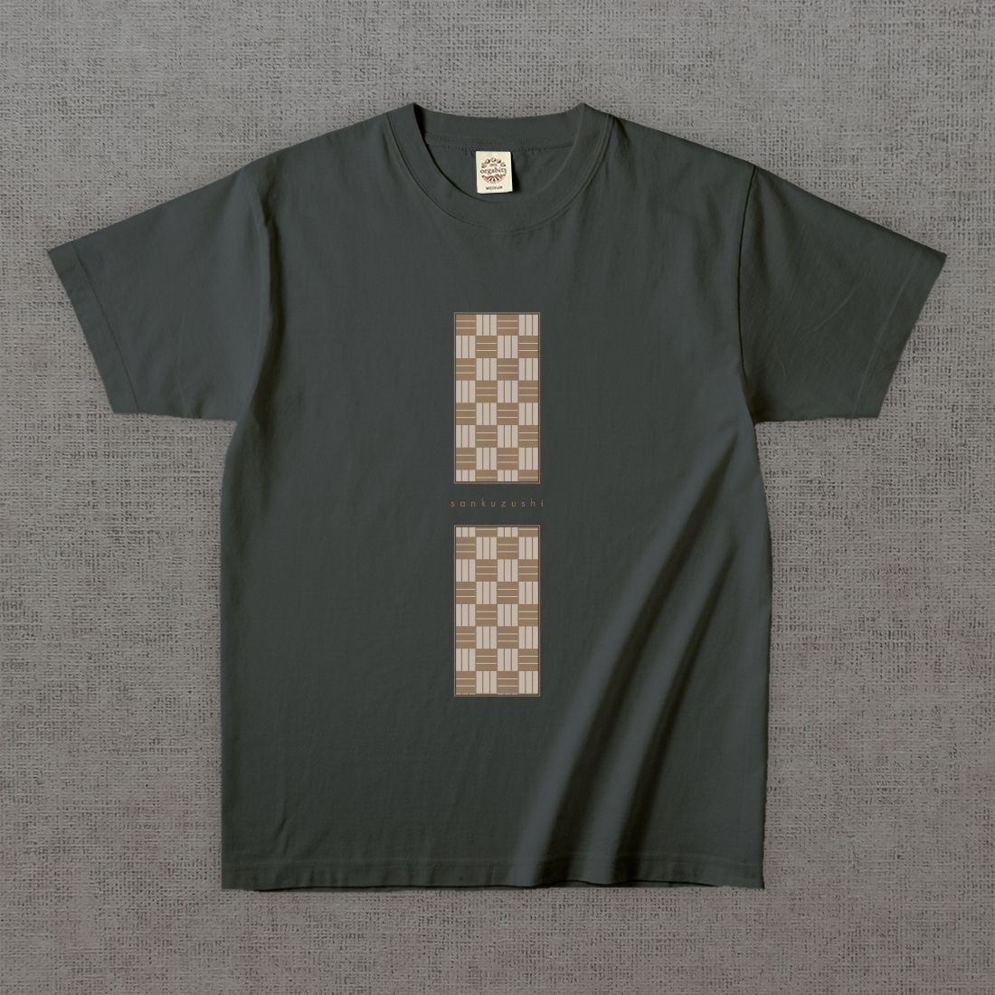 和柄Tシャツ　三崩し -彩・角-