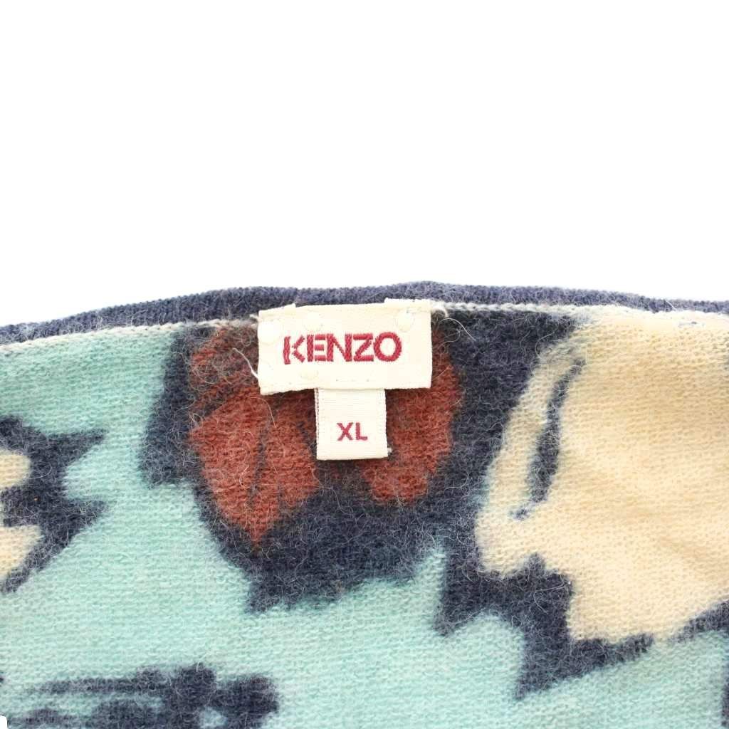 ケンゾー KENZO ニット セーター 長袖 カシュクール 花柄