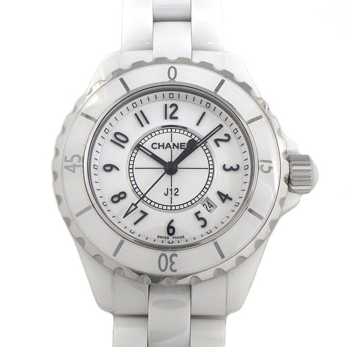 シャネル CHANEL 腕時計 J12 H0968 カレンダー ホワイト 文字盤 
