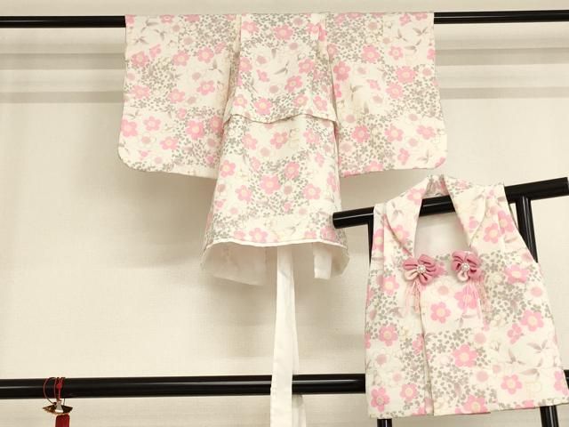 七五三　七歳　千總　小紋　四つ身、袋帯セット 七五三 七歳 千總 小紋 四つ身、袋帯セット 七五三 七歳 千總 小紋