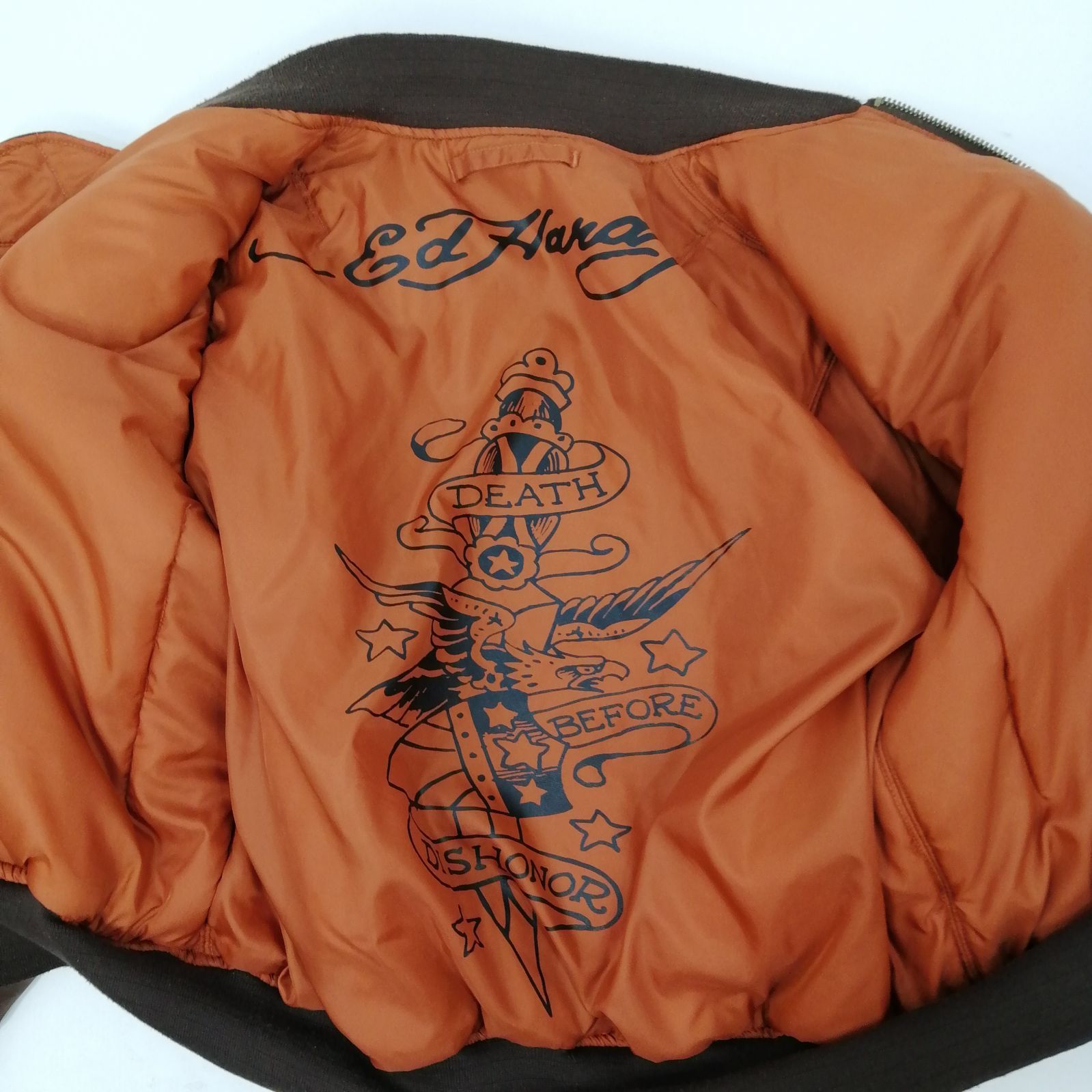 エドハーディ　ma-1 Never mind the XU / Chikashitsu+｜【GALFY】GALFYxEd Hardy