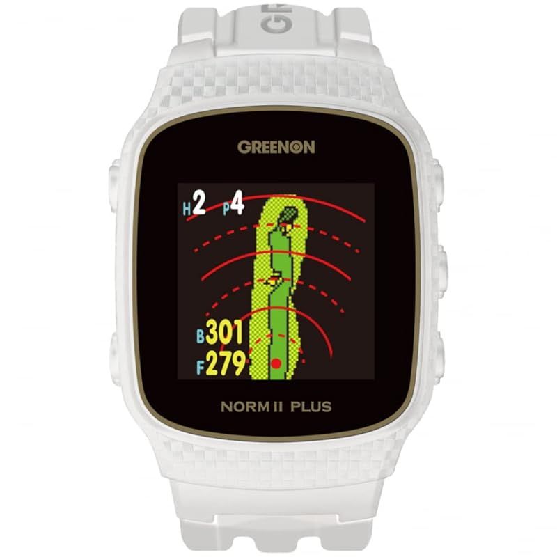 GreenOn グリーンオン ザ ゴルフウォッチ ノルム プラス みちびきL１S対応 液晶 THE GOLF WATCH NORM Plus NORM II PLUS ホワイト 0