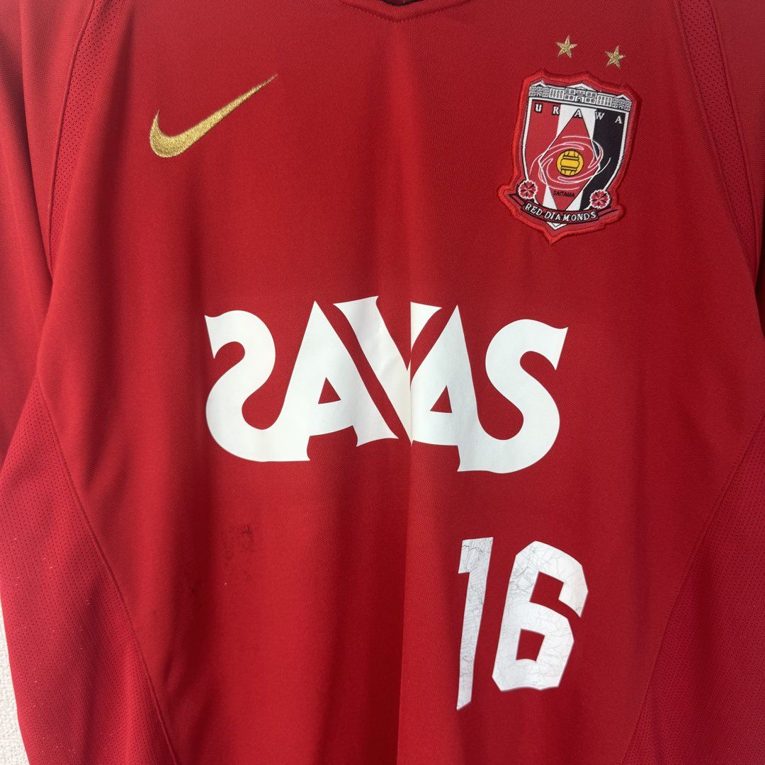 Nike 赤 長袖 サッカーシャツ Vodafone 浦和レッズ 浦和レッズ Nike