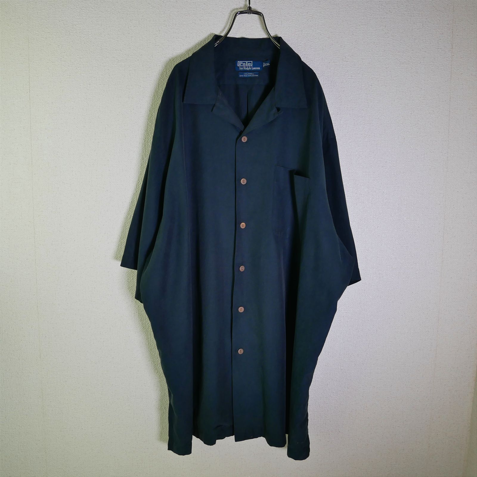 POLO RALPH LAUREN 90s CALDWELL ダークNAVYカラー SILK オープン 