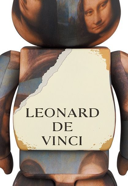 MEDICOM TOY BE@RBRICK LEONARD DE VINCI Mona Lisa 100％ & 400