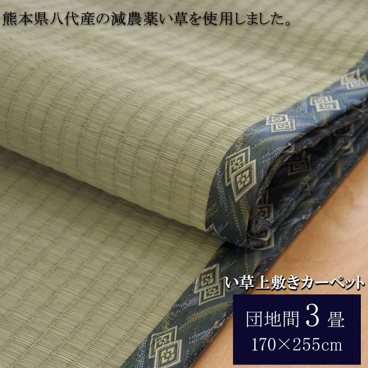 い草 上敷 カーペット 西陣 170×255cm 団地間3畳