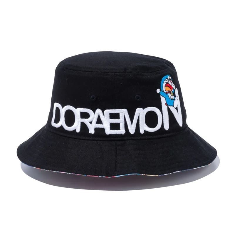 【未使用タグ付き】NEWERA  ドラえもん コラボ バケットハット バケハ 黒 ニューエラ NEW ERA NEW ERA バケットハット ニューエラ コラボ