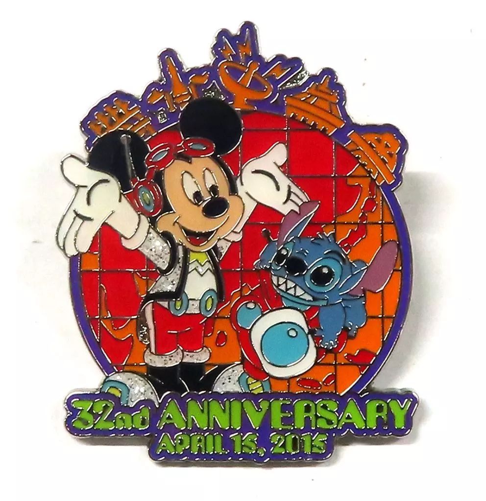 中古】バッジ・ピンズ ミッキー＆スティッチ(32th) ピンバッジ