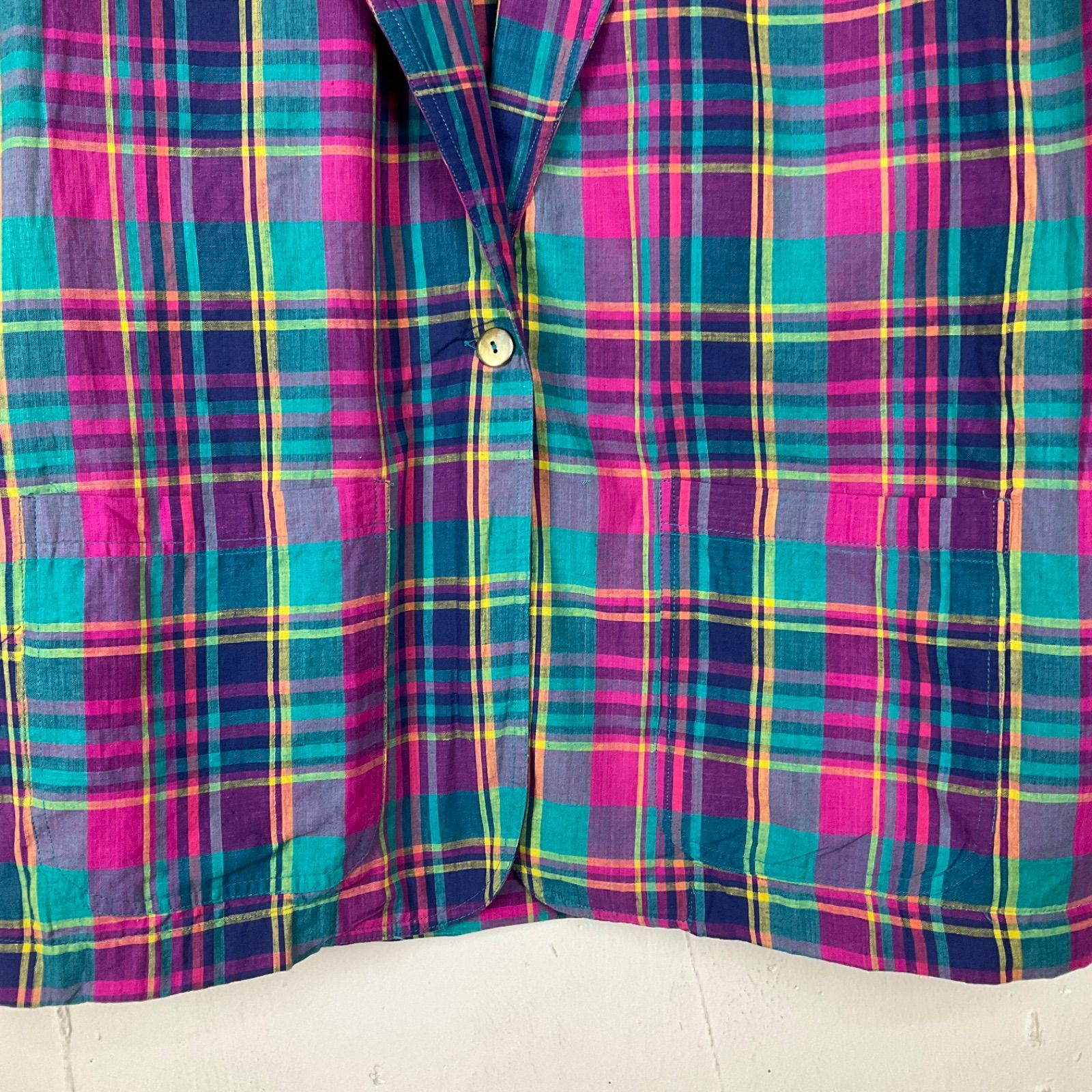 新品タグ付きtodayful チェック柄 テーラードジャケット 36 美品！TODAYFUL チェック柄 テーラードジャケット 36