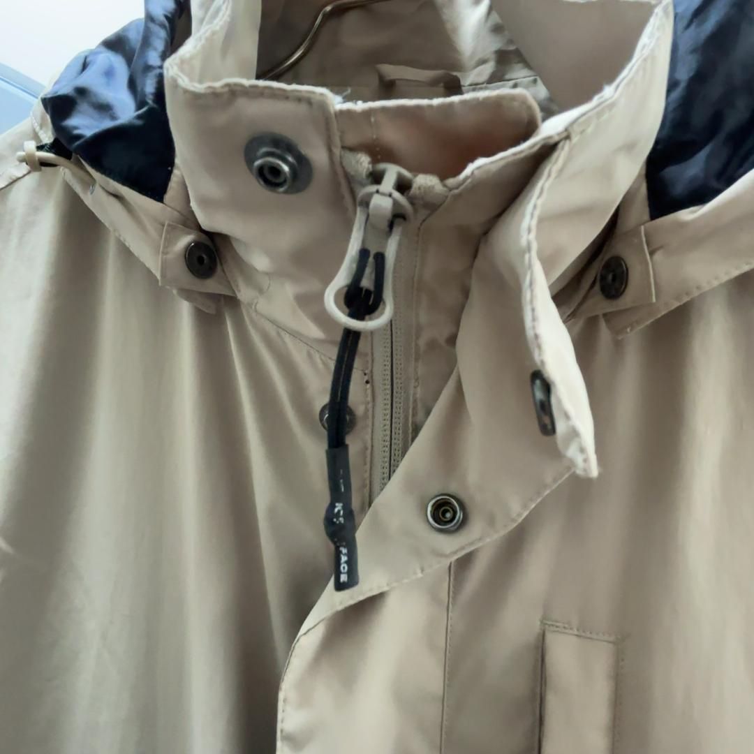 ノースフェイス マウンテンパーカー 2XL ベージュ フード付き メンズ