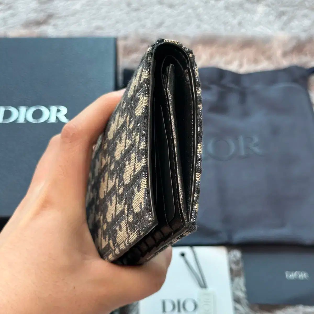 【付属品完備】ディオール　オブリーク　財布 付属品完備 Dior(ディオール) オブリーク 長財布 - メルカリ