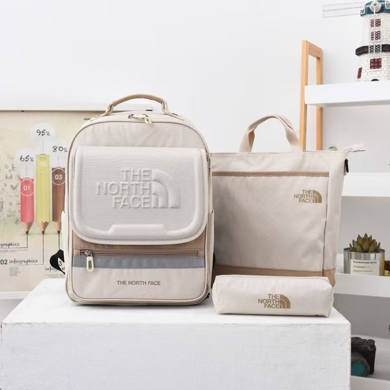 全 ザ ノースフェイス THE NORTH FACE KIDS PREPPY AIR SCH PACK II バックパック リュック LIGHT_BEIGE NM2DP02B 4点セット