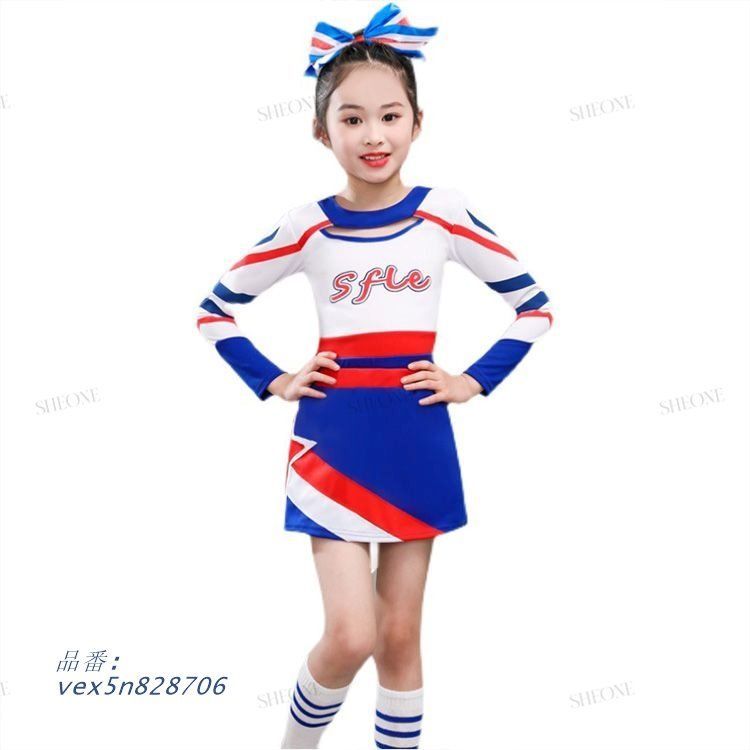 キッズ チアダンス 衣装 へそ出し チアガール セットアップ
