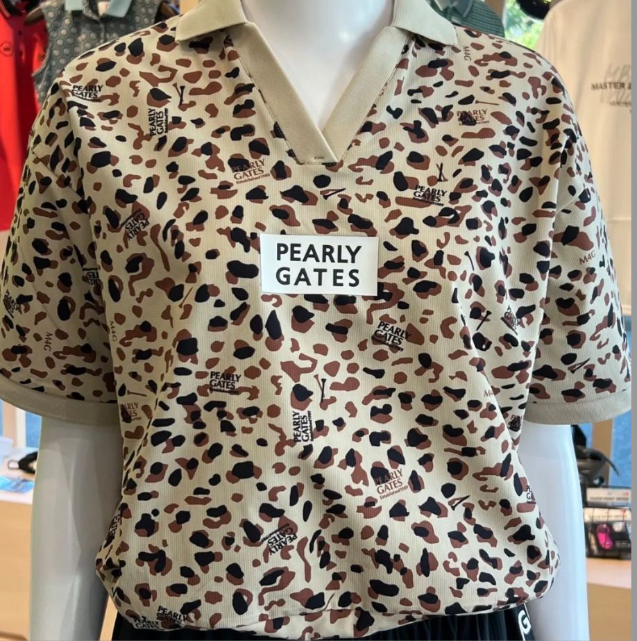 PEARLY GATES 格子ジャージ半袖ポロシャツ　豹柄　春夏新作　新品未使用 格子ジャージ半袖ポロシャツ ＜ヒョウ柄＞ | PEARLY GATES