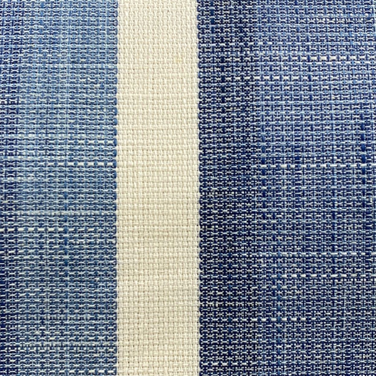 名古屋帯 名品 夏帯 八寸名古屋帯 松葉仕立て 縞 青灰色 正絹 【中古