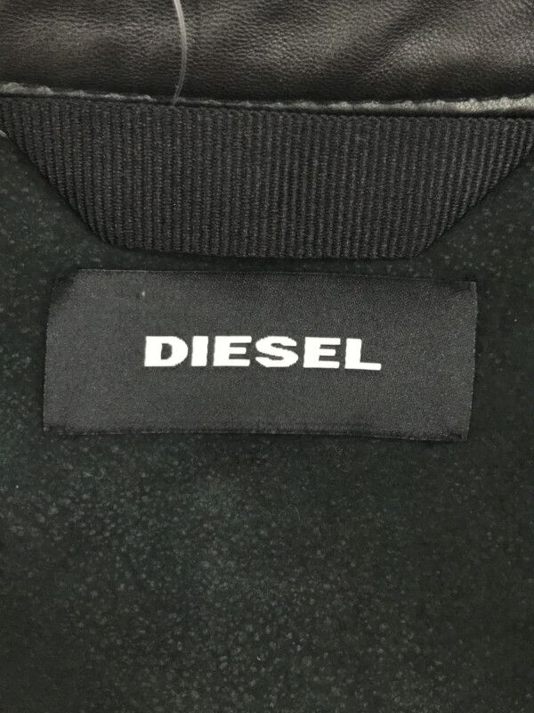 DIESEL ディーゼル JACKET L-LYSSA-C ソフトラムレザーバイカー