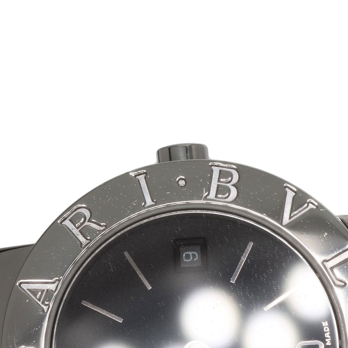 ブルガリ ブルガリブルガリ 腕時計 BB23SS クオーツ ブラック文字盤 