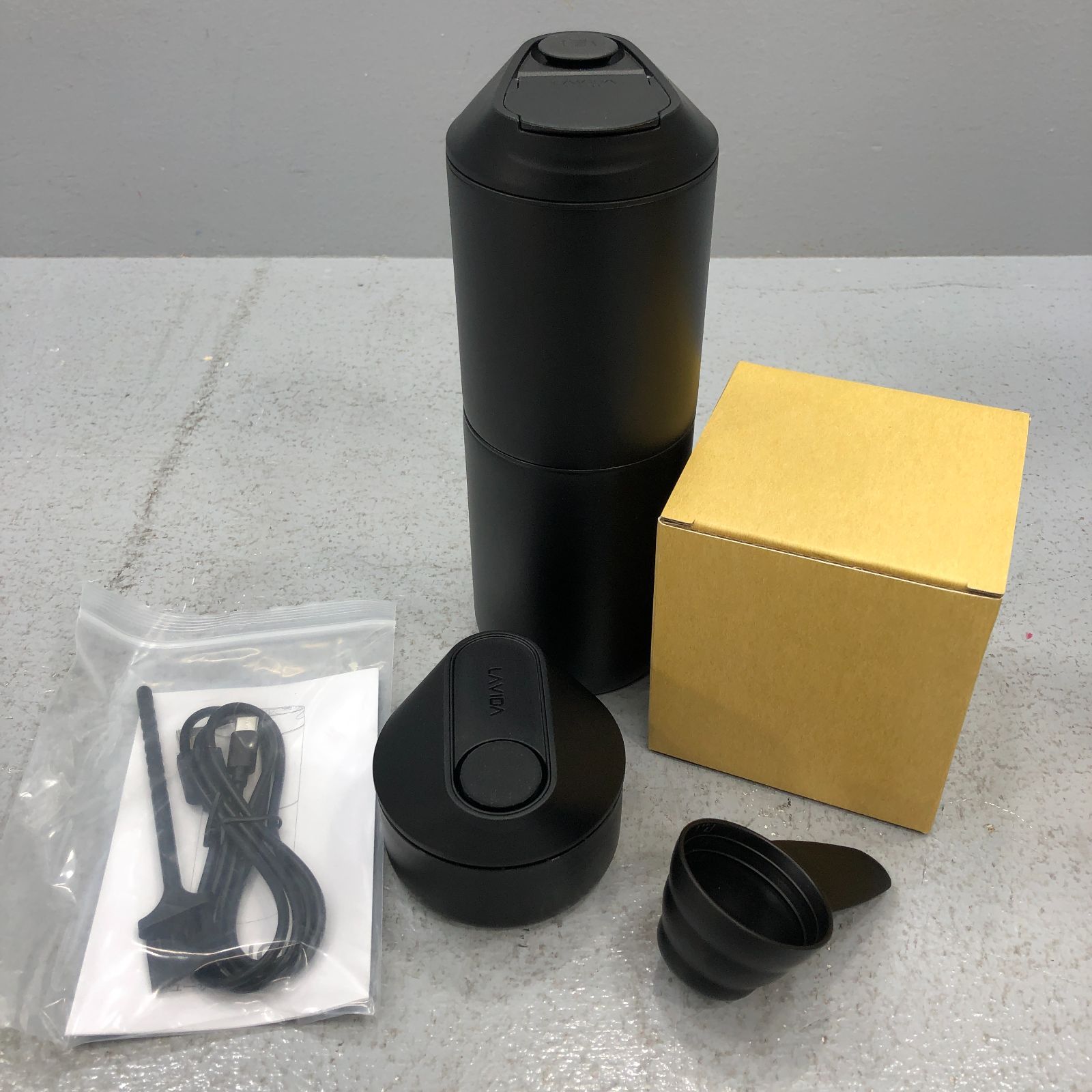 小牧店】未使用品 ATONCE ミル付きポータブルコーヒーメーカー【420 
