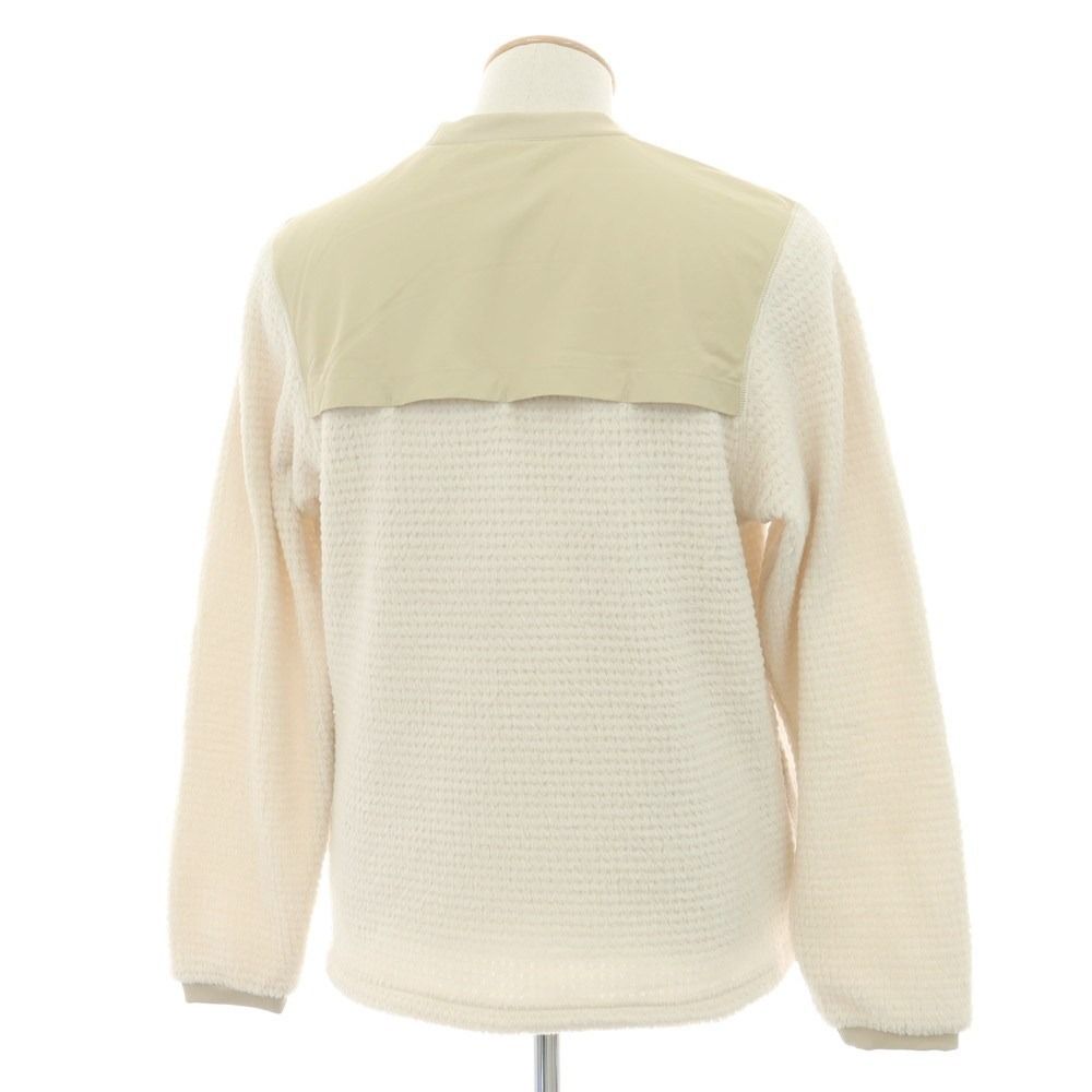 マウンテンハードウェア MOUNTAIN HARD WEAR POLARTEC ポリエステル フリース クルーネック プルオーバー アイボリー サイズS メンズ