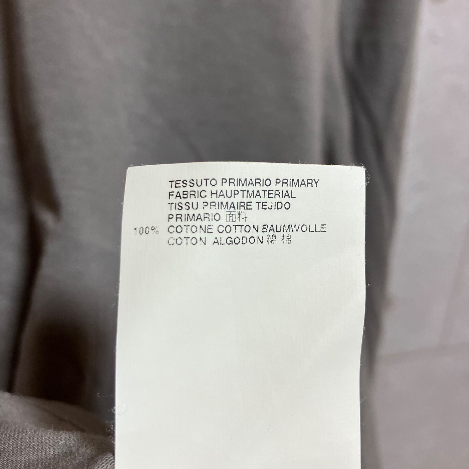 Maison Martin Margiela マルタンマルジェラ カットソー 長袖 無地 トップス ロンT グレー メンズ ロングスリーブ Tシャツ SG166-15