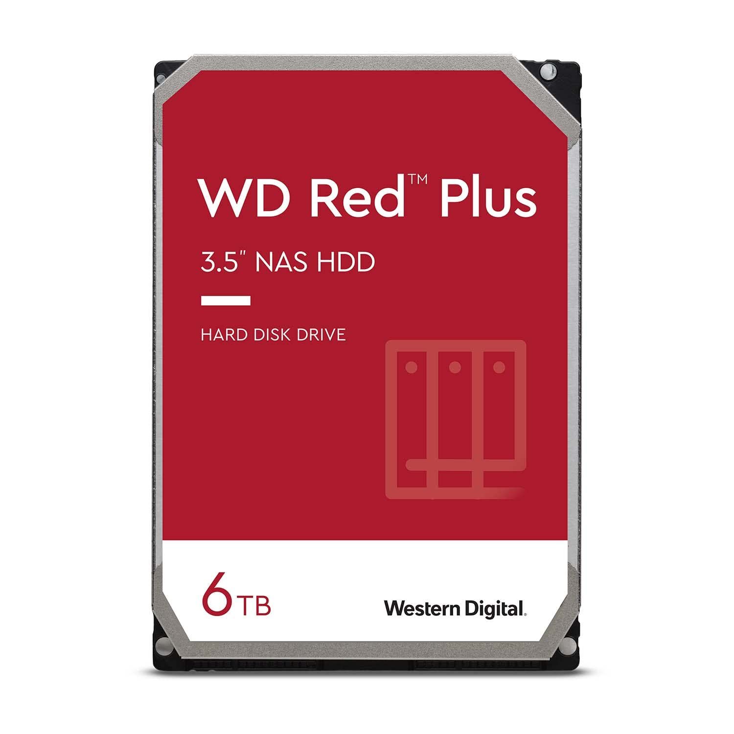 Western Digital ウエスタンデジタル WD Red Plus 内蔵 HDD ハードディスク 6TB CMR 3.5インチ SATA 5640rpm キャッシュ128MB NAS メーカー保証3年 [レッド] [6TB] [WD Red Plus]