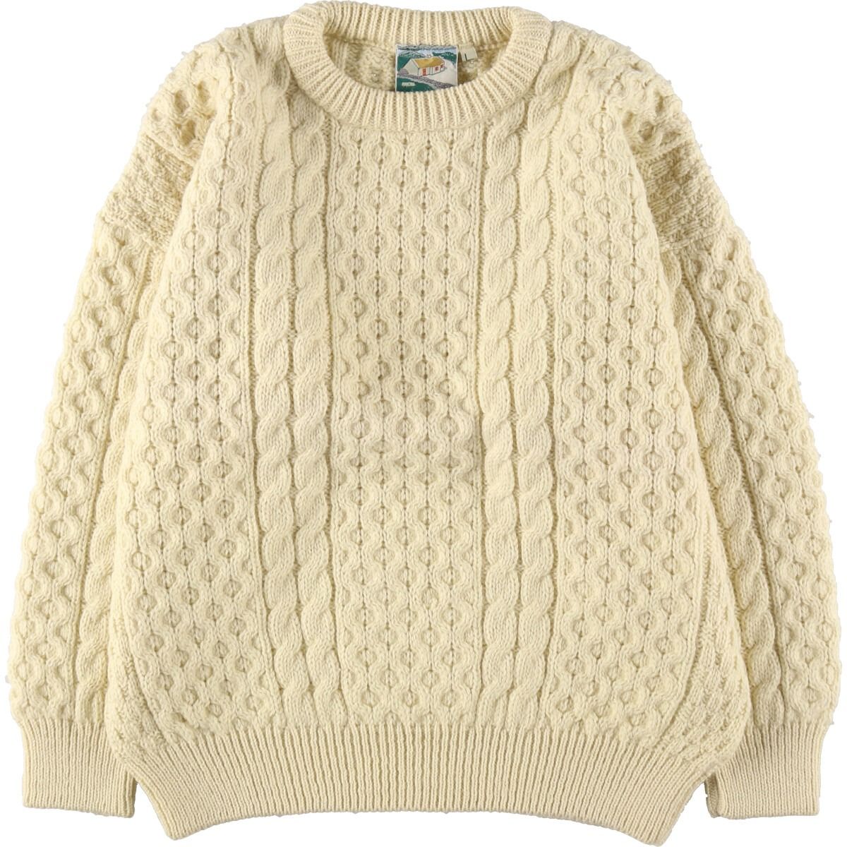 ★Gaeltarra フィッシャーマンセーター アイルランド製　お値打ち品 アイルランド製 GAELTARRAフィッシャーマンセーター – 古着屋 sio
