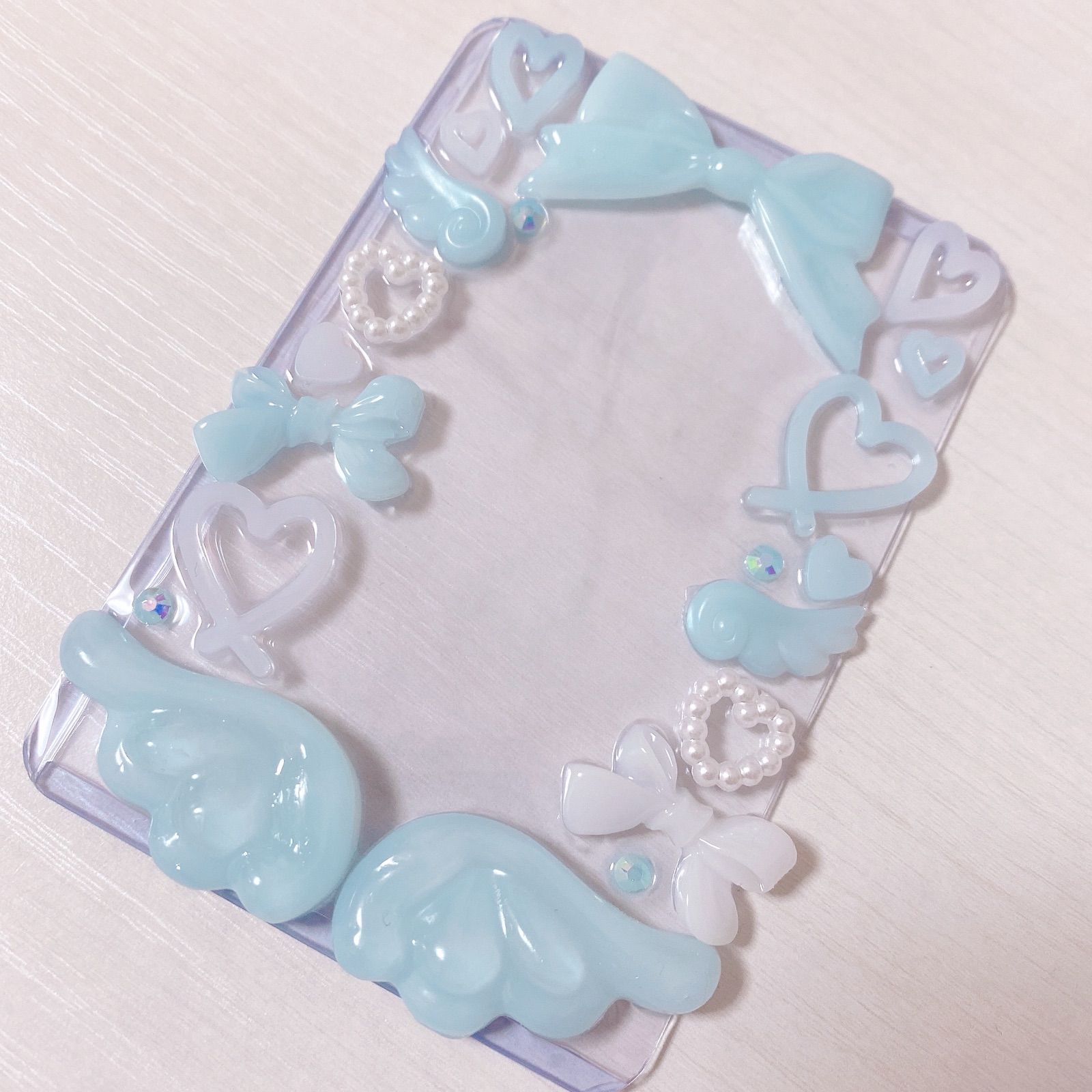 iPhone ハードケース デコ トレカケース 硬質ケース レジン 硬質ケース トレカケース デコ レジン ハート B8 その他雑貨