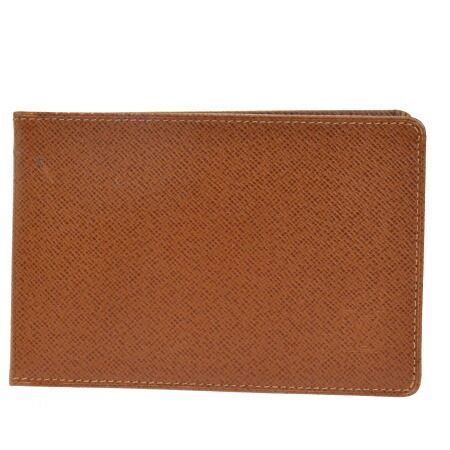 【中古】 ルイヴィトン LOUIS VUITTON ポルト トレゾール エテュイ パピエ 付属 パスケース 定期入れ ブラウン レザー 03EK279