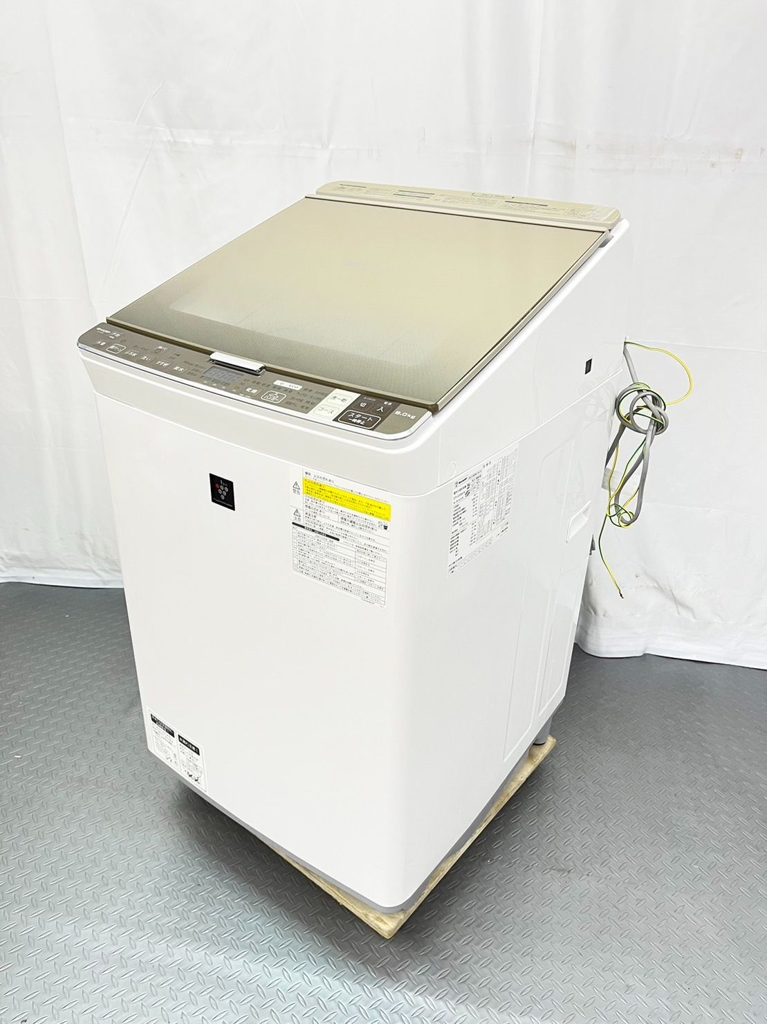 3か月保証付き】シャープ SHARP 8kg 洗濯機 ES-GX8A 2017年製 乾燥機能 