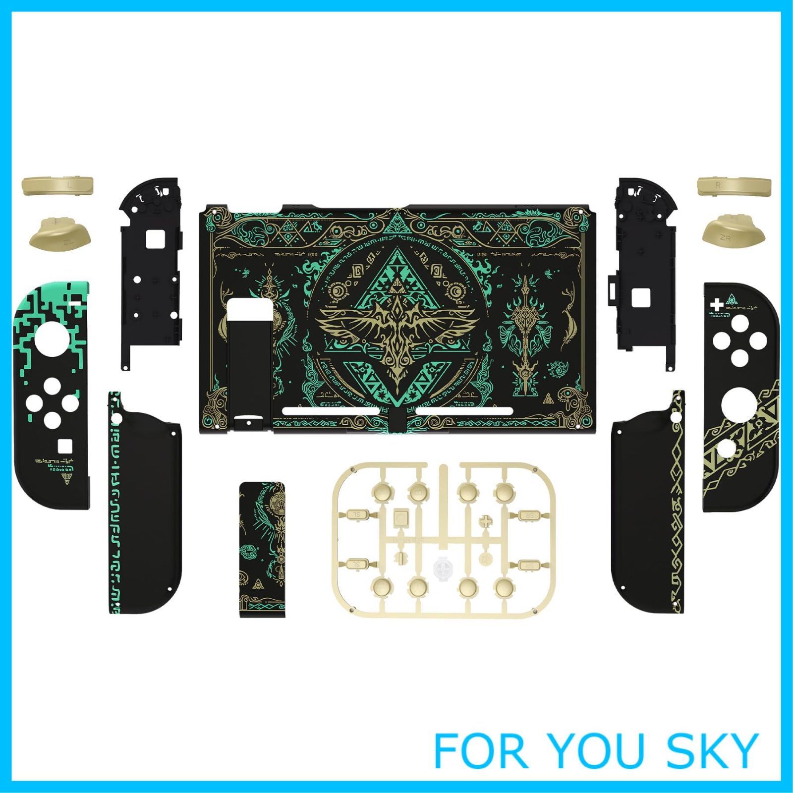 k*e様 Nintendo Switch 本体 シェルカスタム Amazon.co.jp: eXtremeRate Switchに対応用カスタムDIY交換