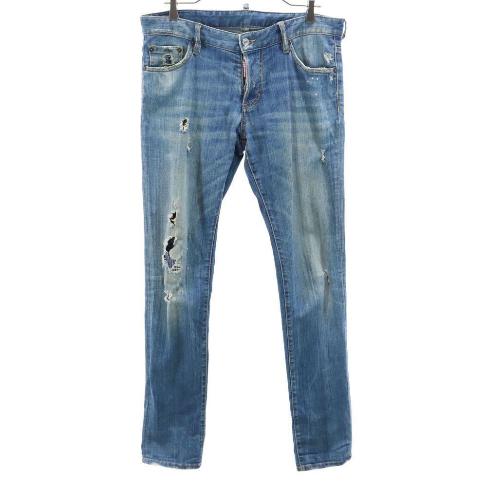 ディースクエアード イタリア製 スキニーデニムパンツ 48 DSQUARED2 ジーパン ストレッチ メンズ