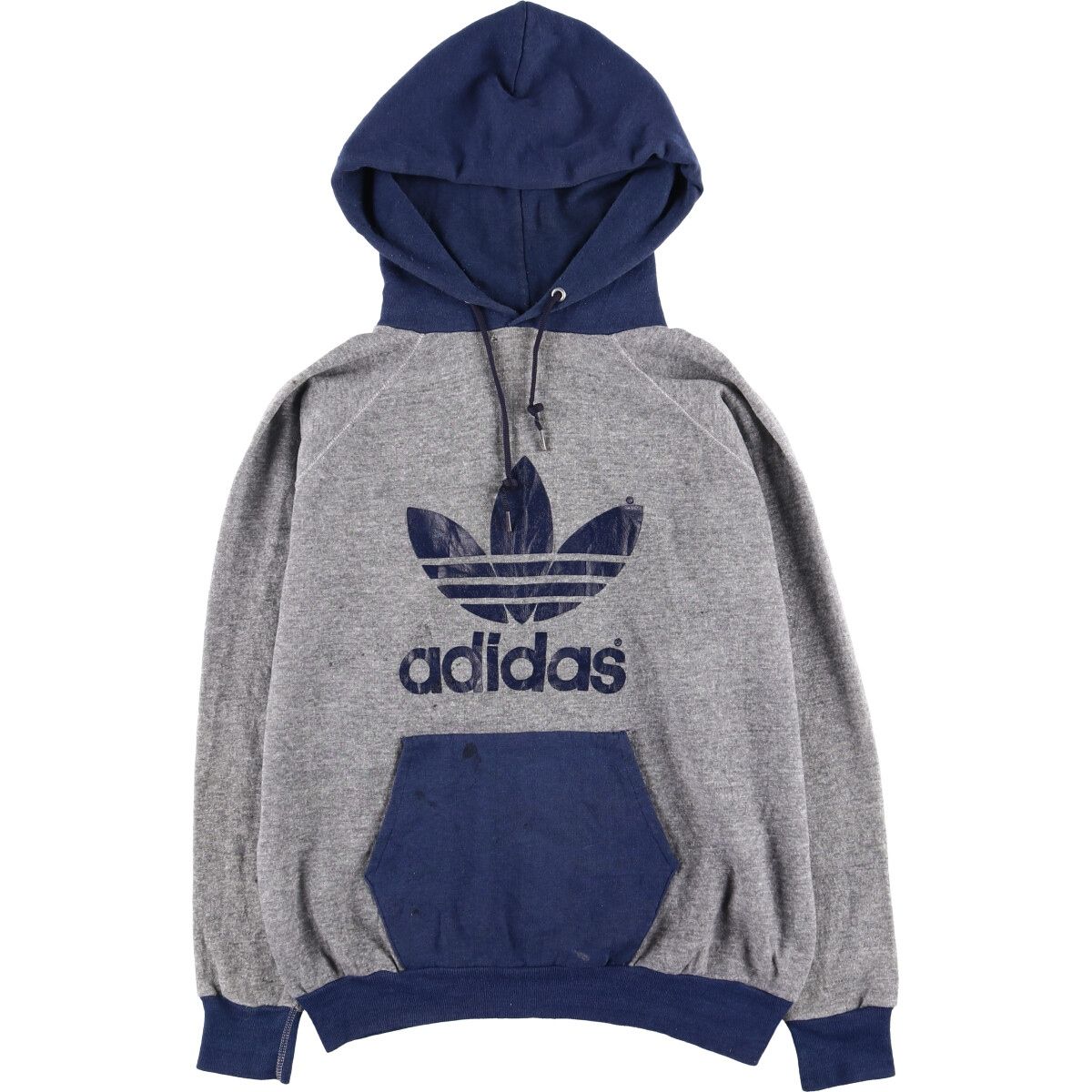 古着 90年代 アディダス adidas ツートン スウェットプルオーバーパーカー メンズXL相当 ヴィンテージ eaa589932