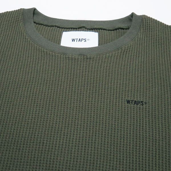 美品 WTAPS ダブルタップス 20AW WAFFLE/LS/COTTON 202ATDT-CSM23 