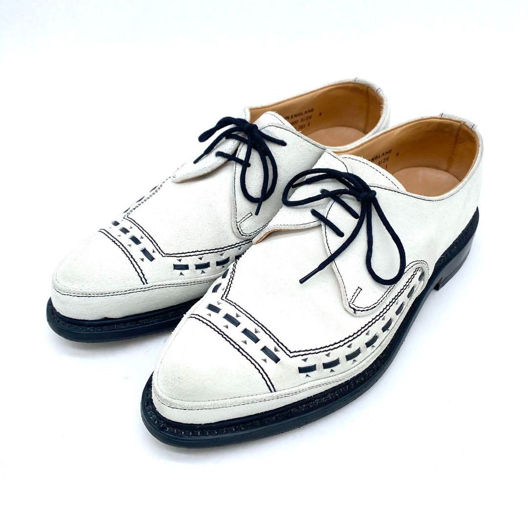 A13408 Y s×ジョージコックス ホワイトスエード クリーパーシューズ 5