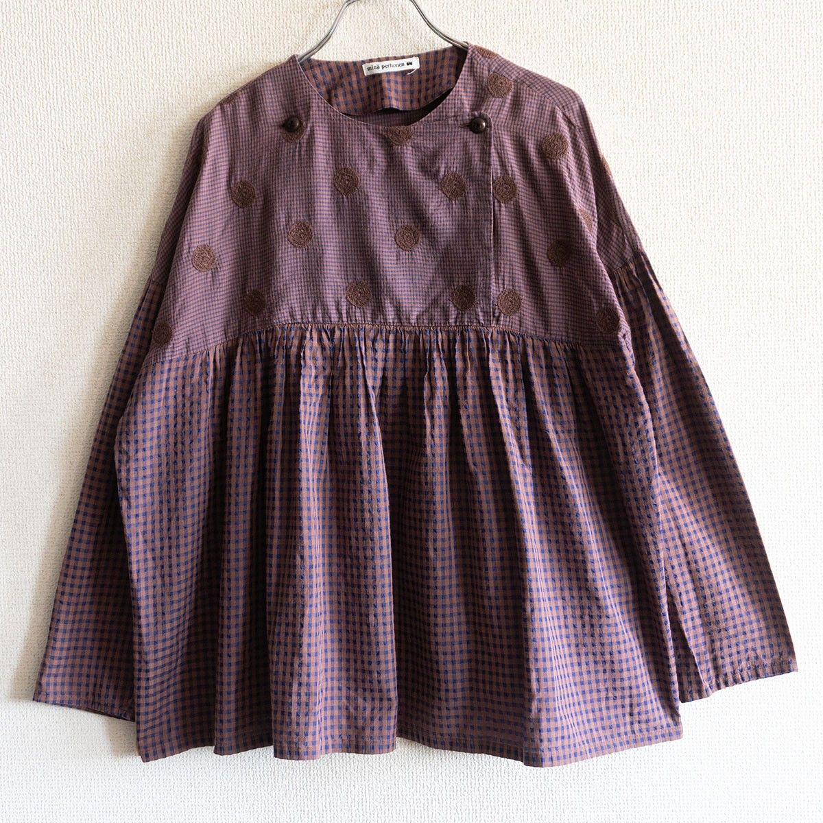 美品】mina perhonen【vapor ブラウス】38 ミナペルホネン