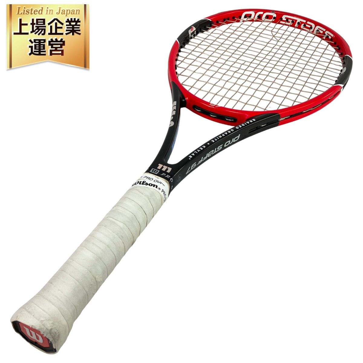 wilson ウィルソン 硬式用テニスラケット PRO STAFF 97 BRAIDED GRAPHITE + KEVLAR スポーツ用品 ジャンク  N9514165 - メルカリ