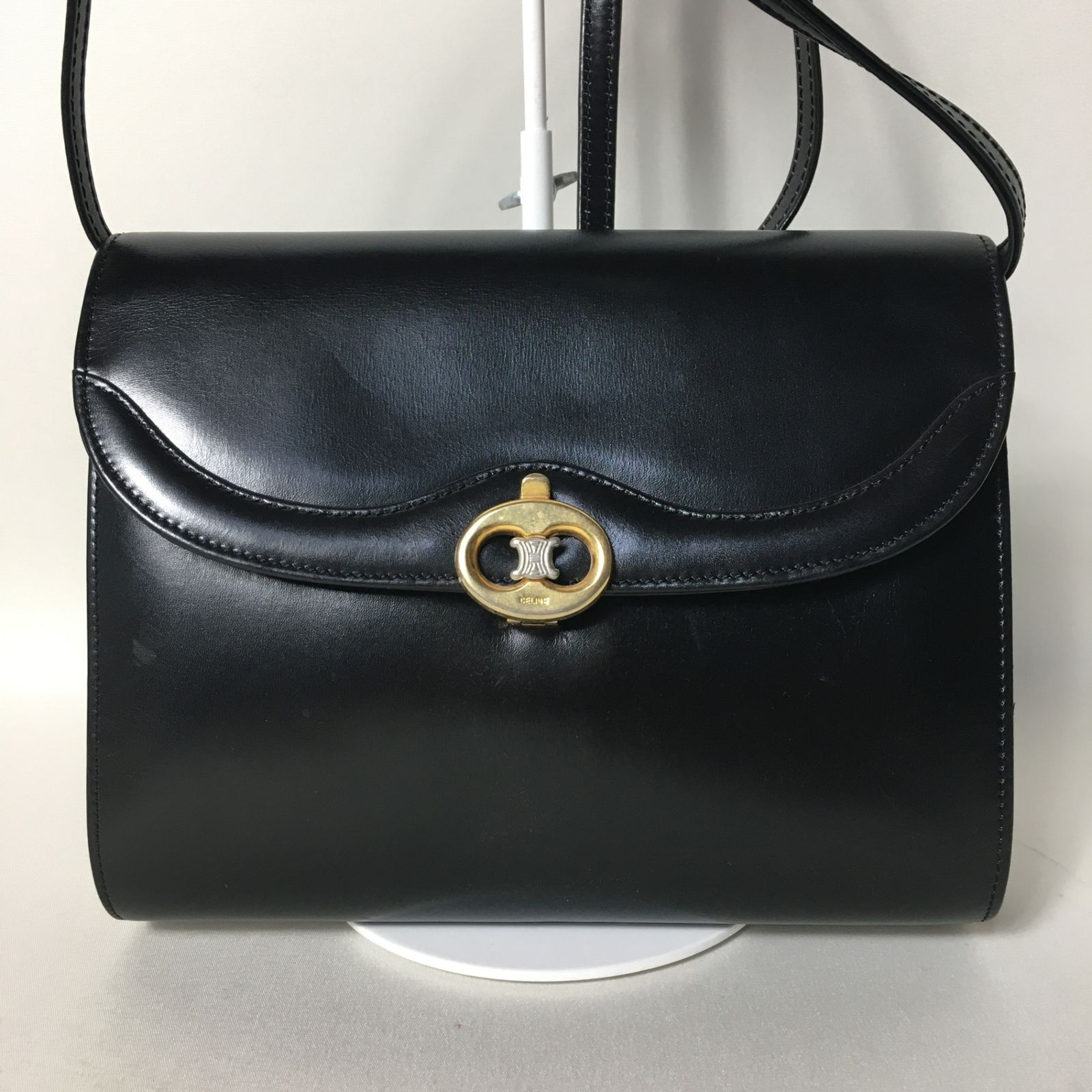 2505-119｜美品｜セリーヌ ショルダーバッグ ブラック トリオンフロゴ金具 2505-119｜美品｜セリーヌ ショルダーバッグ ブラック