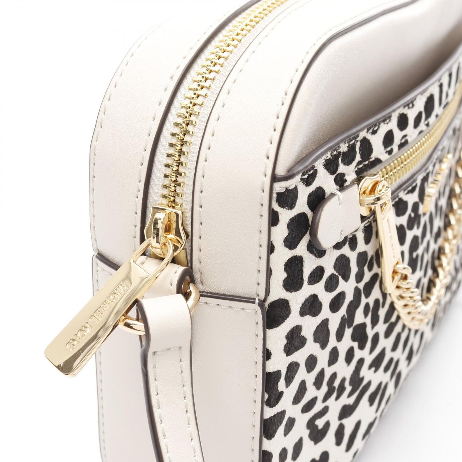 Michael Kors ショルダーバッグ ホワイト/ブラック HUDSON EW フォーン ハイブリッド クロスボディ - MK