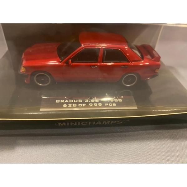 SALE，新作 BRABUS 3.6S 1988 (190E W201)  FIRST CLASS COLLECTION 色：RED メーカー：ミニチャンプス 新品未使用 1/43ミニカー その他