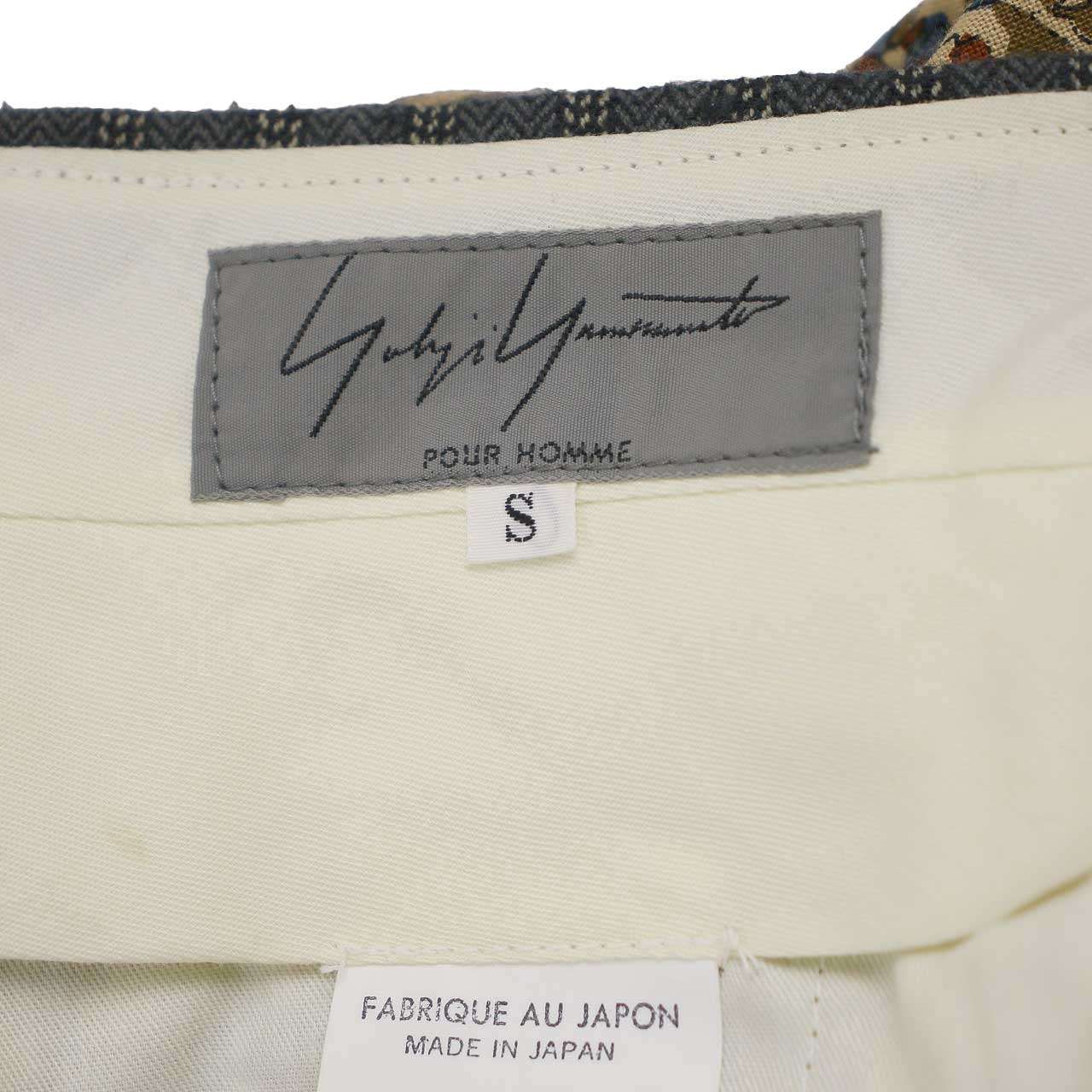 Yohji Yamamoto POUR HOMME ヨウジヤマモト プールオム 1992AW フラワープリントトラウザーパンツ HS-P04-817 ベージュ S Yohji Yamamoto POUR HOMME ヨウジヤマモト プールオム 1992AW
