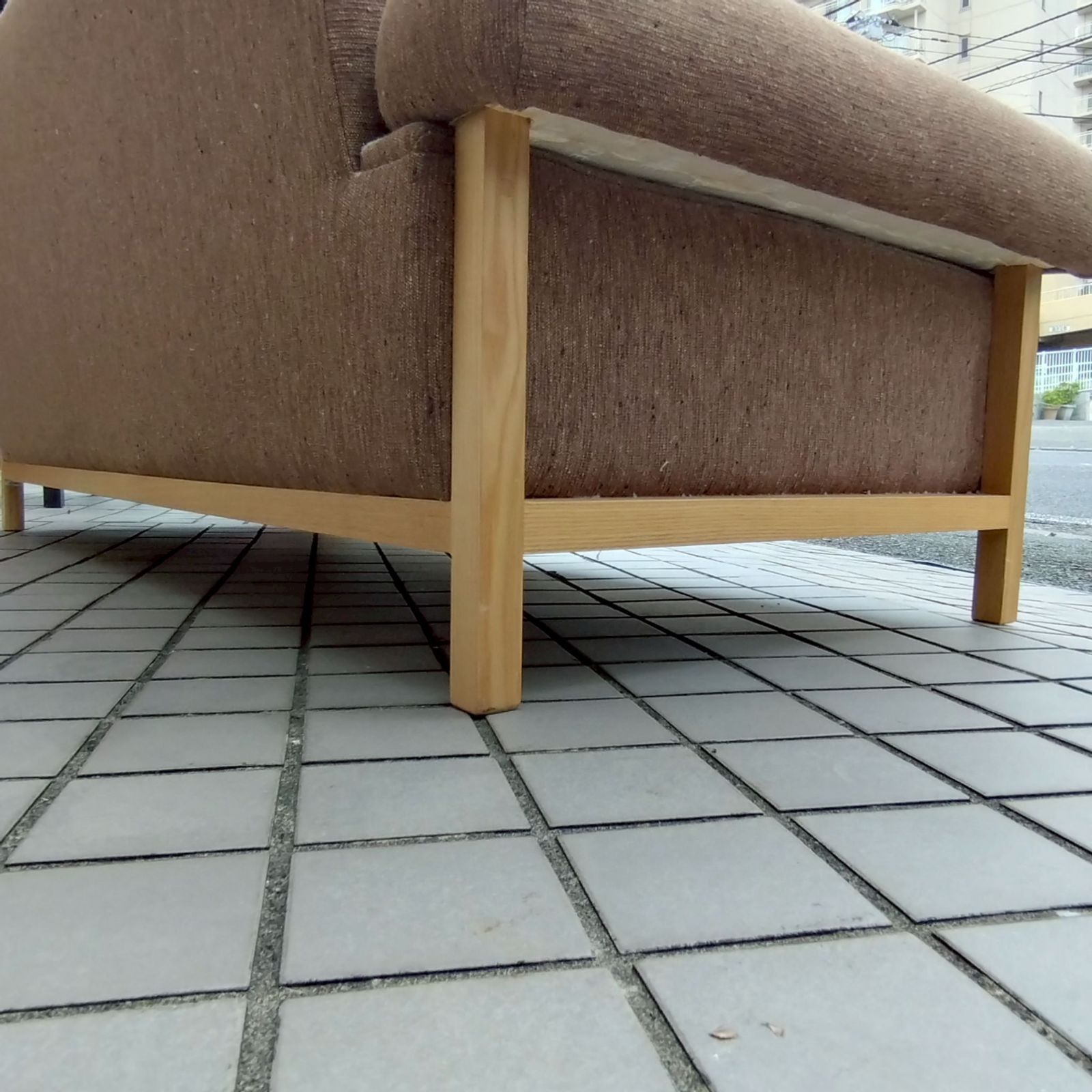 明日15時半まで 直接引取り 横浜市近郊自社便配送 品 IDEE イデー ANDY アンディ 2人掛け用 ソファ 2Pソファ ブラウン 茶系 1470×720×640mm D0600 ブランド品セール。