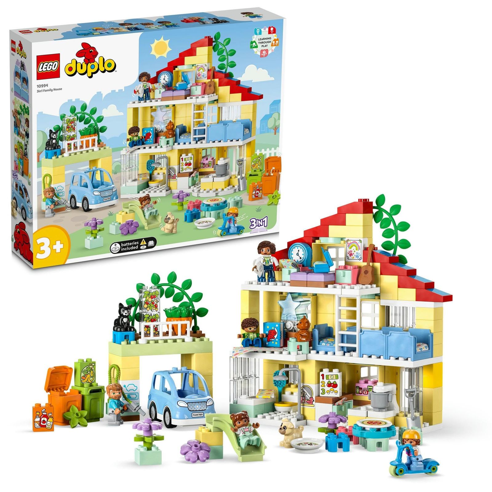 レゴ LEGO デュプロ デュプロのまち 3in1 みんなのおうち おもちゃ 玩具 プレゼント 誕生日 ブロック 知育 クリスマス 男の子 女の子 子供 1歳半 2歳 6歳 幼児 ごっこ遊び おままごと 10994