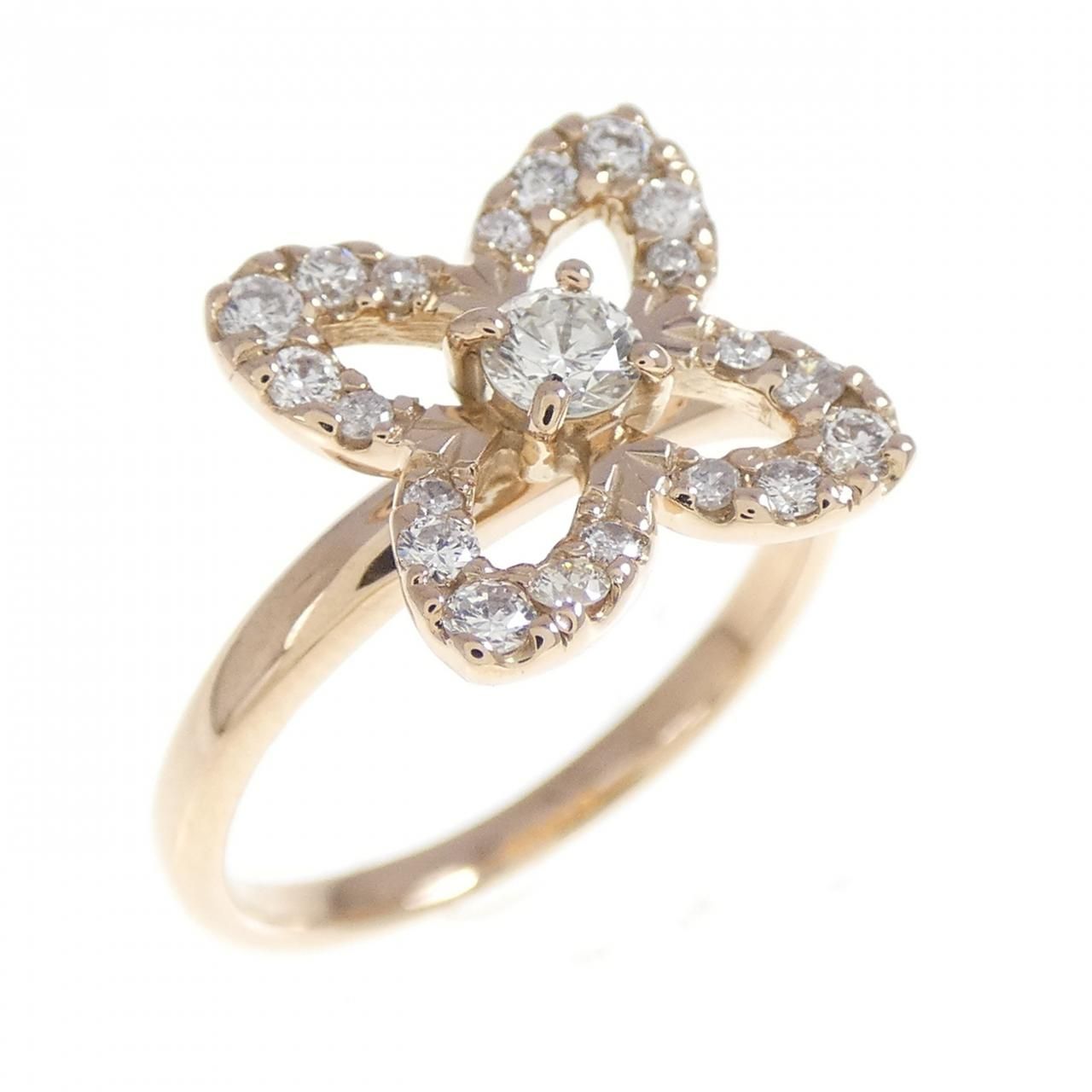 K18PG ダイヤモンド リング 0.30CT K18PG ダイヤモンド リング 0.30CT 質屋かんてい局オンラインショップ / 茜部店 K18PG 18金