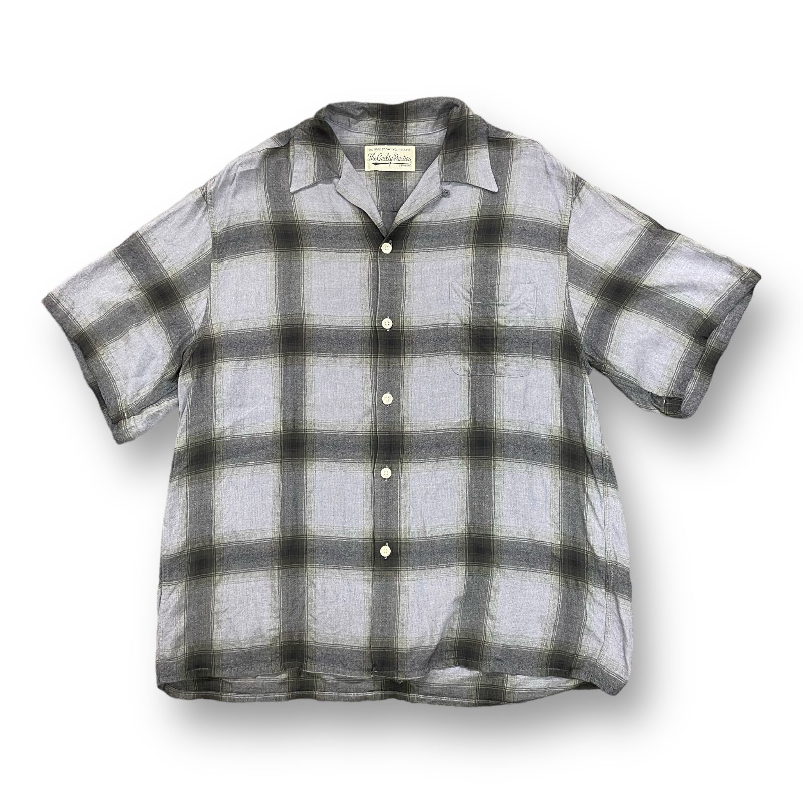 WACKO MARIA 23SS OMBRE CHECK OPEN COLLAR SHIRT オンブレチェック ...