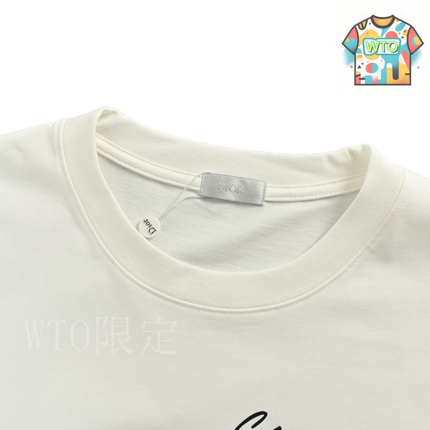 今日特価】Dior 25ss シグネチャー 1947 プリント T シャツ-3