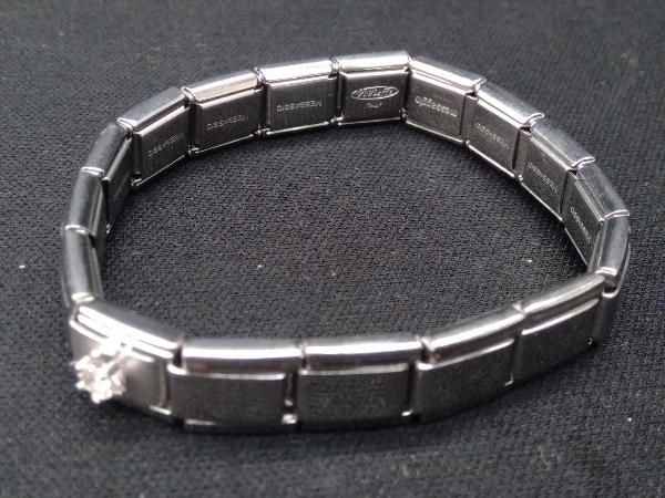 MESSAGGIO メッサジオ　ブレスレット 15コマ MESSAGGIO メッサジオ 腕回り約15.5cm 石付き（小） ブランド