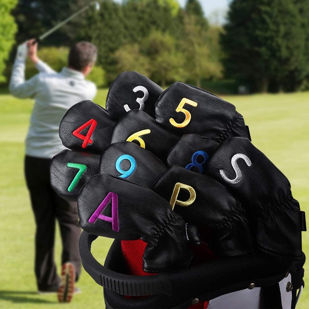 くらしを楽しむアイテム ゴルフ アイアンカバー 10枚組