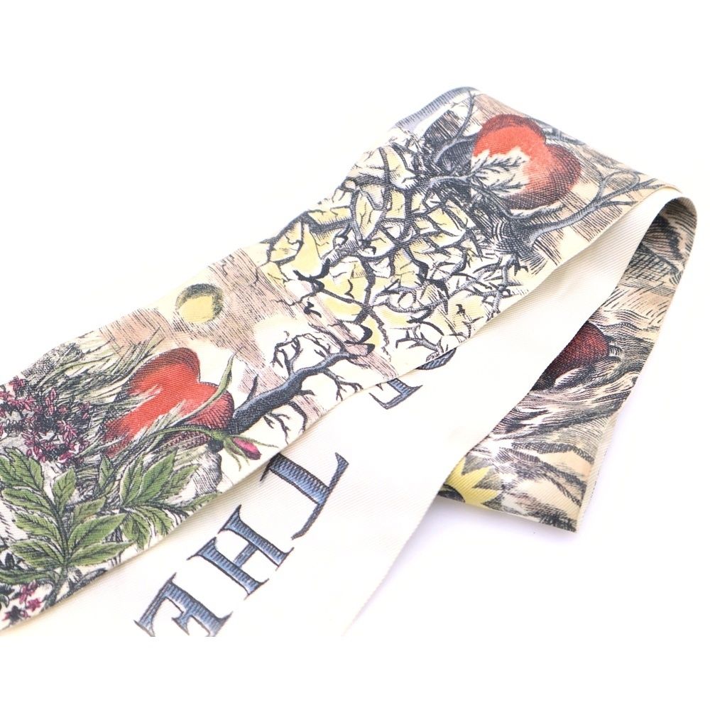 Christian Dior クリスチャンディオール ミッツァ シルク スカーフ アイボリー