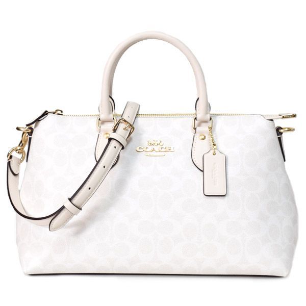 コーチ バッグ COACH コーティングキャンバス レザー シグネチャー  