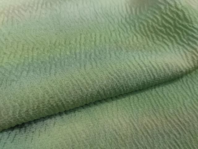 平和屋本店□極上 虹色創家 本郷大田子 道行コート ロング丈